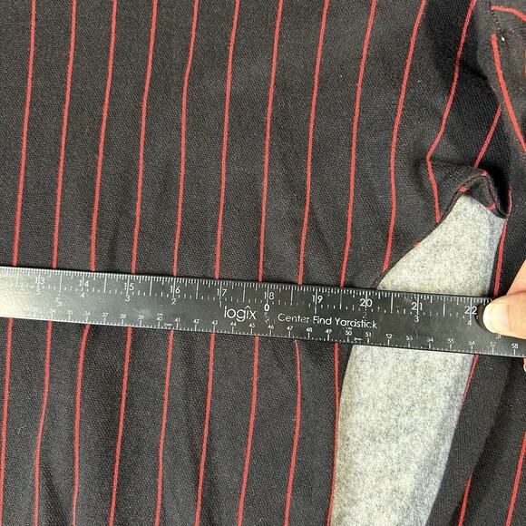 Paisley & Sage Anya Top Womens Small Mock Neck Red Plaid Artsy - Picture 8 of 8